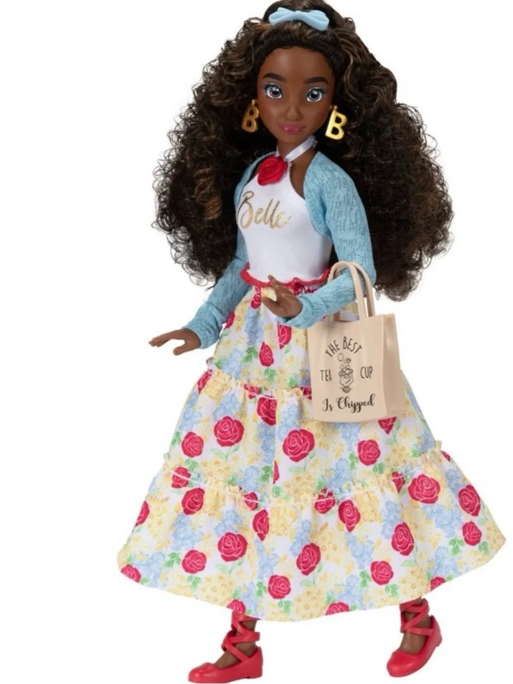 Barbie Fashion Doll in Yellow Off-Shoulder Top and Denim Shorts